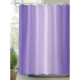 thumbnail image 2 of Ombre Shower Curtain, Violet Purple Gradient Waterproof Shower Curtain Set with 12 Hooks Lightweight Washable Fabric Shower Curtains for Bathroom 72x78 Inches, 2 of 6