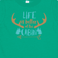 thumbnail image 4 of Inktastic Life is Better at the Cabin, Deer Antlers, Camping Boys or Girls Baby T-Shirt, 4 of 5