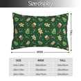 thumbnail image 2 of Balery green Christmas Element Funda de Cojín Estampada, Regalos para Mujeres, Regalos de Amor para Ella, Regalos para Novia o Esposa, Funda de Almohada-20"x30", 2 of 6