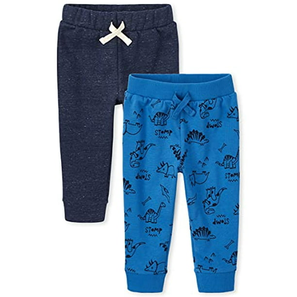The Children s Place baby boys The Children s Place Toddler Dino Fleece  Jogger 2-pack Sweatpants, Multi Clr, 4T US 