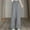 B_ Gray, variant on Olyvenn Girls & Women's Parachute Pants Elastic High Waist Wide Leg Drawstring Y2K Cargo Trousers with Pockets Green M