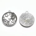 thumbnail image 2 of U8MO Astronaut Charms Man on the Moon Pendants Antiqued Silver Space Jewelry 28mm 5pc, 2 of 2