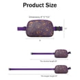 thumbnail image 4 of Hand Drawn Halloween Pumpkin Pattern Cute Fanny Packs for Women,Travel Waterproof Crossbody Fanny Bags Waist Purse for Women Anti Theft Adjustable Strap for Running Travel Cycling, 4 of 4