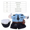 thumbnail image 3 of LYUMO Pet Police Costume, Polyester Cute Pet Halloween Clothes Penalty Police Upright Costume Dress Up for Cats Dogs, Pet Police Clothes, 3 of 8