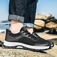 thumbnail image 2 of Sneakers for Men Comfortable Wide Toe Walking Shoes Lightweight La𝖼e Up Mesh Tennis Shoes Fashion S𝗅ip On Athlet𝗂c Shoes Breathable Non-S𝗅ip Running Shoes, 2 of 8