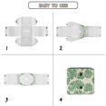 thumbnail image 6 of Xoenoiee Palm Leaf Print Tissue Box Cover Square PU Leather Tissue Box Cover Holder with Bottom Snap Decorative Organizer for Tabletop, Bathroom, Car, Office, Kitchen, 6 of 7