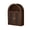 Brown, variant on S-HOME Wall Mounted Arched Cabinet with Glass Doors, Adjustable Shelves in for Bathroom or Laundry Room