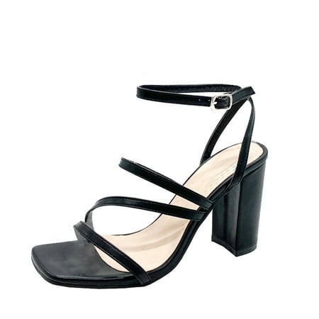 

TAIAOJING Women s Sandals High Heels Lace Up Shoes Knob Sandals Zapato