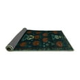 thumbnail image 2 of Ahgly Company Indoor Rectangle Animal Turquoise Blue Traditional Area Rugs, 7' x 10', 2 of 4