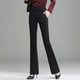 thumbnail image 2 of Pantalones de mujer, pantalones de otoño, primavera y otoño, pantalones de traje, pantalones de cintura alta para mujer, pantalones acampanados negros para mujer, 2 of 4