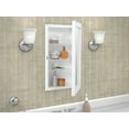 thumbnail image 3 of American Pride Recess-Mount Mirror Medicine Cabinet, 16.25 x 26.25 in., Rectangle, Reversible, White, 3 of 6