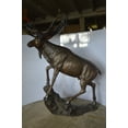 thumbnail image 4 of Moose - Life Size Bronze Statue -  Size: 62"L x 48"W x 80"H., 4 of 11