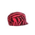 thumbnail image 2 of Clover Zebra Animal Print Fitted Cadet Hat - Medium/Large - Pink, 2 of 2