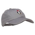 thumbnail image 5 of Penguin with Santa Hat Embroidered Unstructured Cap - Grey OSFM, 5 of 5