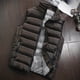 thumbnail image 2 of Men Autumn Winter Coat Padded Cotton Vest Warm Hooded Thick Vest Tops Jacket 4XL, 2 of 4