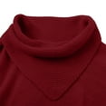 thumbnail image 6 of Women’s Long Sleeve Cowl Neck Pullover Sweater Knitwear Loose Fit Soft Lightweight Top for Fall Winter Spring, 6 of 6