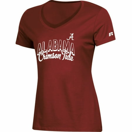 Alabama Crimson Tide 4 Piece - Women's Russell Crimson Alabama Crimson Tide Arch V-Neck T-Shirt
