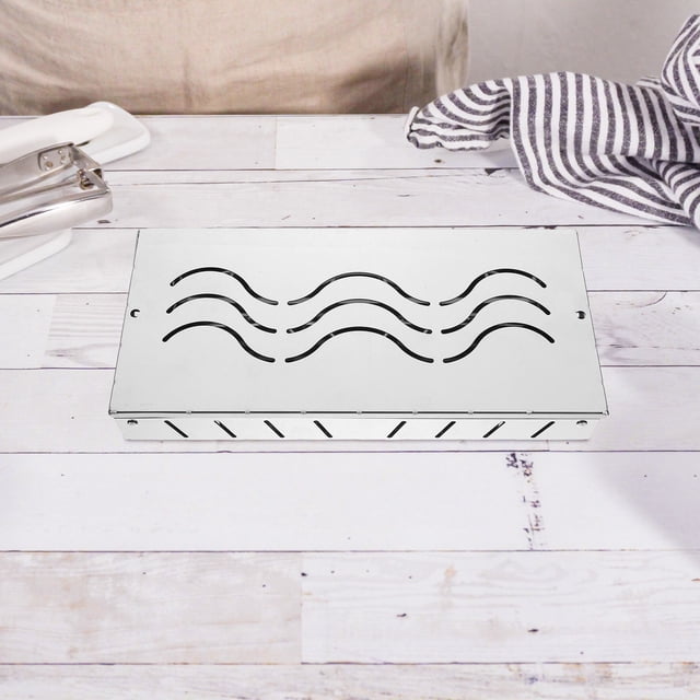 OULII 2Pcs Stainless Steel Smoke Tray Perfect For Outdoor Cooking And Enhancing Grilling Techniques