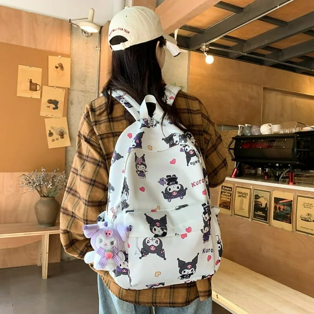 MINISO Sanrio Kuromi Pochacco Backpack Anime Cosplay Students School Bag Cartoon Bookbag Laptop Travel Outdoor Bag for Kid Gifts