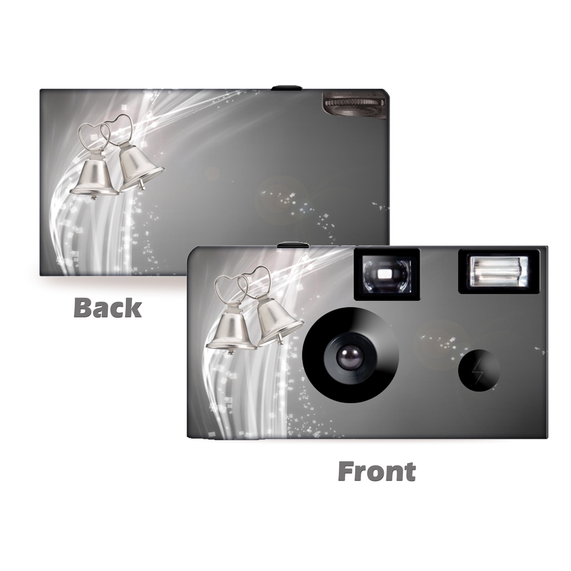 Silver Bells Wedding Disposable Cameras 5 Pack Free Shipping