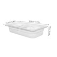thumbnail image 2 of HAOANCommericial Food Pan Restaurant Storage Containers with Lids Commercial Pans Transparent, 2 of 8