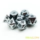 thumbnail image 5 of Juego de dados poliédricos Bescon Super Shiny Silver Metal BESCON DICE BESCON DICE, 5 of 5