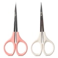 thumbnail image 7 of EXLEAF 2 Pack Curved Craft Scissors Small Scissors Beauty Eyebrow Scissors Stainless Steel Trimming Scissors for Eyebrow Eyelash Extensions, 7 of 7