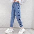 thumbnail image 3 of Ropa para niños, jeans para niñas, estilos de primavera y otoño, pantalones holgados de estilo occidental para niños de talla grande, pantalones casuales para niños de talla grande, 3 of 6