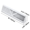 thumbnail image 6 of VEVOR 18-Inch Floor Registers, 10-Pack Baseboard Registers,HVAC Heavy-Duty Walkable Iron Floor Vents,Rustproof Anti-Peeling Air Vents Deflector Adjustable with Metal Damper for Home & Office,White, 6 of 9
