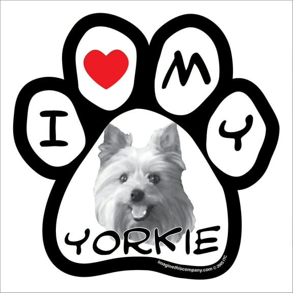 Yorkie Photo Paw Magnet
