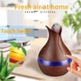 thumbnail image 5 of ESULOMP 300ml LED Essential Oil Diffuser Humidifier Aromatherapy Wood Grain Vase Aroma, 5 of 6