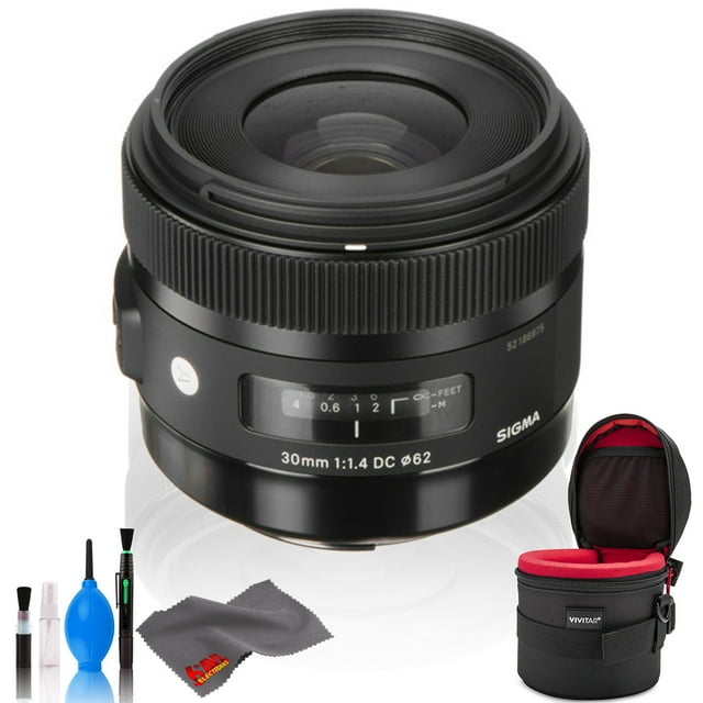 Sigma 30mm f/1.4 DC HSM Art Lens for Canon -- Standard Bundle
