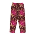 thumbnail image 5 of Balery Golden Snowflakes And And Butterflies print Women's Pajama Pants,Ultra Lightweight Pjs,Lounge Pant-Medium, 5 of 9