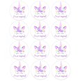 thumbnail image 1 of Pegatinas de unicornio para decoración de fiesta de cumpleaños de niñas, suministros de bricolaje, caja de regalo, etiqueta de botella, 24/48 Uds., 1 of 4