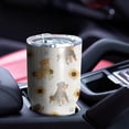 thumbnail image 4 of 30oz Dogs with Sunflowers Tumblers Stainless Steel Tumbler with Lid and Straw,Vacuum Insulated Double Wall Travel Tumbler Cups Mug with Cleaning Brush for Coffee,Tea, 4 of 7