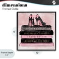 thumbnail image 4 of Stupell Industries Contemporary All Things Fashion Book Stack Black Framed Giclee Art, 12 x 12, by Natalie Carpentieri, 4 of 8