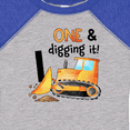 thumbnail image 4 of Inktastic One and Digging It Bulldozer 1st Birthday Boys or Girls Baby Bodysuit, 4 of 5