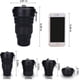 thumbnail image 5 of Tazas plegables de silicona, a prueba de fugas, tazas de 550 ml, peso ligero, tamaño de bolsillo, adecuadas para acampar y pasear al aire libre en el trabajo de oficina, café (verde turquesa) XianweiShao 9024719126753, 5 of 5