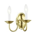 thumbnail image 4 of Livex Lighting Wall Sconce in Polished Brass, 4 of 9