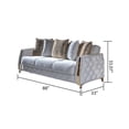 thumbnail image 5 of Lust Modern Style Sofa Made with Wood in White, 5 of 6