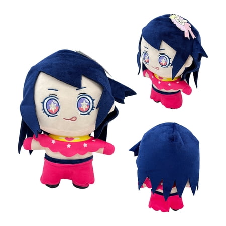 Yejue Anime Oshi no Ko Plush Cute Doll Plush Cartoon Characters Cute Mini Plush Purple Hair Blond Boys and Girls 9.8in/25cm