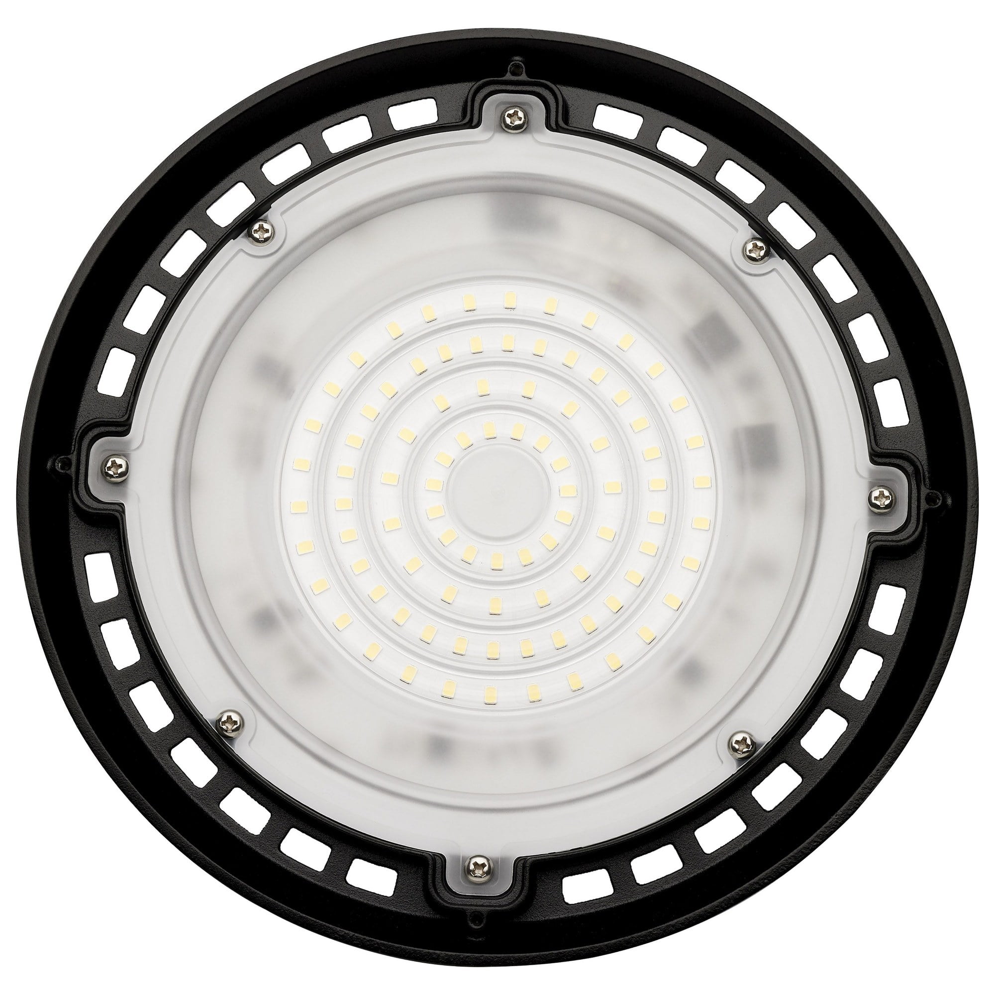 Nuvo Lighting 60 Watt Hi-Pro Shop Light with Plug 8'' Dia. 3000K Black Finish 120 Volt