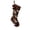 Brown B, variant on COM1950s Knitted Christmas Stocking, Large Christmas Stocking with Snowflake Deer Jacquard and Built in Hanging Loop, Holds 5+ Gifts Load Bearing, Fireplace Mantel Holiday Decor Gift Sock