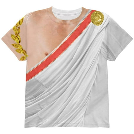 Halloween Roman Toga Costume All Over Youth T Shirt Multi