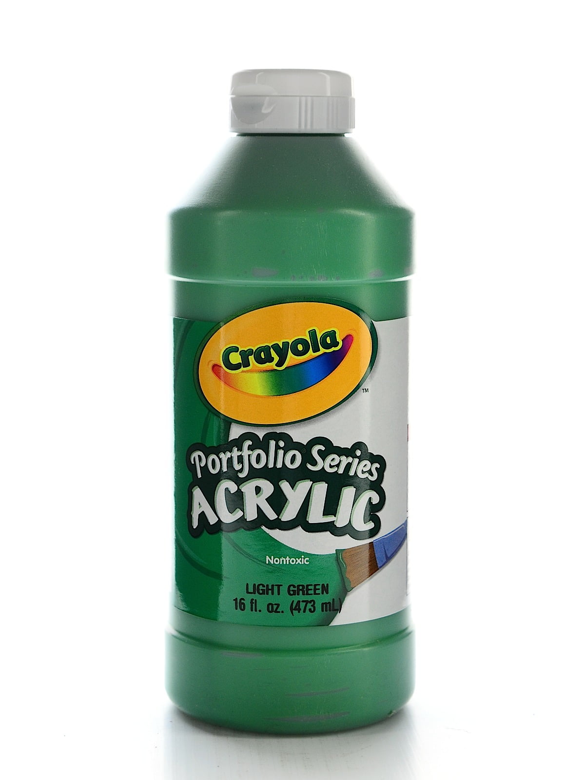Crayola Portfolio Series Acrylic Paint Light Green, 16 Oz (Pack Of 2