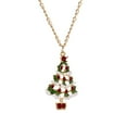 thumbnail image 6 of TIHLMK Necklace for Women Christmas Color Cartoon Jewelry Cute Christmas Tree Earring Necklace Set, 6 of 7