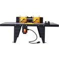 Bench Router Tool Electric Benchtop Router Table Woodworking Tool with Steel Extension ...
