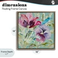 thumbnail image 4 of Stupell Industries French Country Lyrical Garden Strokes Brown Floating Frame Canvas Art, 18 x 18, by Lanie Loreth, 4 of 8