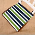 thumbnail image 1 of ABPHQTO Cojín de silla de rayas azul marino, verde y blanco Cojín de asiento Cojín de silla Cojín de suelo con cojín interior de memoria transpirable y lazos Impresión a dos caras 50x50 cm ABPHQTO Chair-ZK-80-20x20, 1 of 2
