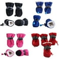 thumbnail image 3 of Fysho Pet Dog Winter Warm Soft Cashmere Anti-skid Rain Shoes, 3 of 8